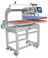 Machine à embosser les logos sur t-shirts 40*60cm, presse à chaud pneumatique, machines de transfert thermique, imprimante par sublimation, étiquettes de vêtements personnalisées imprimées