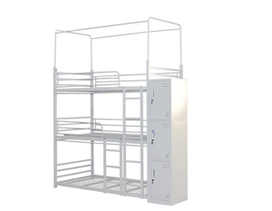 Heavy Duty Steel Frame <strong>Triple</strong> <strong>Bunk</strong> <strong>Bed</strong> Cheap Metal Metal 3 Levels <strong>Triple</strong> <strong>Bunk</strong> <strong>Bed</strong> <strong>with</strong> <strong>Mattresses</strong> for Kids - Product Image 5