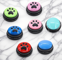 Bouton de communication en silicone pour chien et chat, boîte vocale d'entraînement, jouet parlant, boîte d'enregistrement à presser, interactif, doux, mignon, puzzle vocal