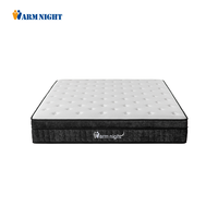 Matelas hybride à ressorts ensachés 5 zones, 12 pouces, avec mousse à mémoire de forme en gel