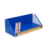 Support de comptoir en carton pliable personnalisé, recyclable, emballage plat pour l'affichage sur table en magasin de vente au détail de cosmétiques