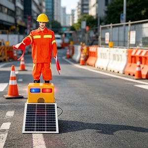 Robot Solaire Haute Vitesse pour Agitation de Drapeau, Mannequin de Commande de Circulation, Simulation de Construction Routière, Agent de Sécurité - Product Image 1