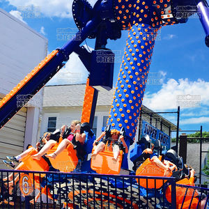 Carnaval Thrill Meter Hammer Rides Spinning Amusement Park 12/16/24 Sièges 360 Degrés Up Motor Big Pendule Rides - Product Image 2