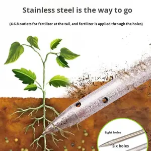 <span class=keywords><strong>Pistola</strong></span> <span class=keywords><strong>de</strong></span> Fertilizante Semiautomática <span class=keywords><strong>de</strong></span> Alta Presión <span class=keywords><strong>de</strong></span> Acero Inoxidable para Árboles Frutales y Vegetales, para Aplicación Subterránea - Product Image 3