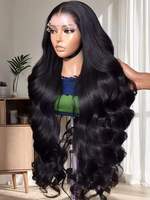 Wig Lace HD 13x4 untuk Wanita Kulit Hitam Amerika, Wig Frontal Lace HD 13x6, Wig Vietnam Full 30-40 Inch, Rambut Manusia Asli