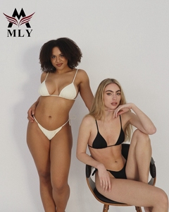 MLY Maßgeschneiderter Badeanzug Leoparden-Dreieck-<span class=keywords><strong>Bikini</strong></span> Frecher Bedruckter Recycelter Stoff Sexy Brasilianischer Badeanzug - Product Image 3