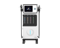 Appareil professionnel de nettoyage de la peau par hydrothérapie avec pulvérisateur à bulles d'oxygène et marteau froid/chaud pour usage en salon de beauté