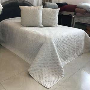 Juego de Ropa de Cama ECRU, Ligero y Suave, Cubrecama y Colcha de 3 Piezas, Juego de Ropa de Cama Cómodo - Product Image 1