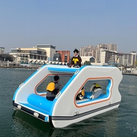 Nouveau design 2026 Bateau électrique gonflable et bateau-maison, petit yacht de luxe InflaToGo en PVC, capacité 100-500 kg, à vendre