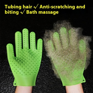 Guantes de pelo de gato de silicona con cepillo de peine para limpieza de baño, eliminación de pelo flotante, prevención de rasguños, mordeduras para gatos y perros - Product Image 6