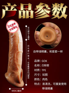 Realistische Penis-Sleeve-Verlängerung Schwanz-Penisring Wiederverwendbare TPE-Dildos Kondom Verzögerung der Ejakulation Schwanzvergrößerung Sexspielzeug für Männer - Product Image 3