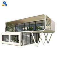 Casa Prefabricada Moderna de 3 Dormitorios, Contenedor Habitacional, Casa Móvil Completa, Resorts, Oficina en Cápsula, Hoteles, Villas