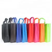 安いトートバッグカスタム印刷されたリサイクル生地不織布ショッピングバッグ