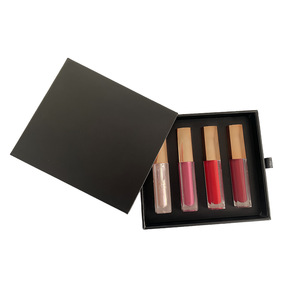 Private Label Liquid Matte <b>Lipstick</b> Kit Glossy Lip Gloss Vegan Waterproof 4 Colors Lipgloss Set - Product Image 1