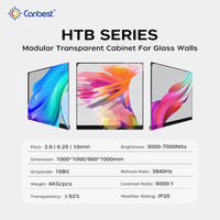 Canbest 7000Cd 92% hologramme ultra transparent P3.91 P6.25 P10 fenêtre murale en verre d'intérieur panneau d'écran d'affichage à LED transparent