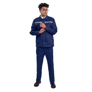 Ensemble de vêtements de travail avec Logo personnalisé, ensemble de vêtements de travail pour hommes, uniforme d'usine résistant à l'usure, ensemble de vêtements de travail pour atelier