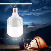 Usine En Gros Rechargeable 5v Dc Led Phare Ampoule 20w 30w 40w 50w Étanche Éclairage De Secours Lampe Ampoule