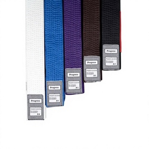 Cinturón de Jiu-jitsu Brasileño de Tela de Algodón Tejida con Perlas de Alta Calidad con Logotipo Personalizado, Calidad Premium - Product Image 2