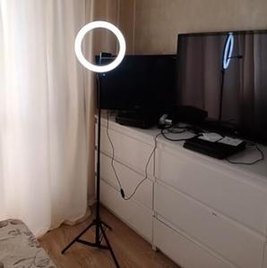Anneau lumineux 26cm Luminosité réglable Anneau lumineux 210 cm Trépied Support de téléphone 10 pouces Led <span class=keywords><strong>Light</strong></span> - Product Image 6