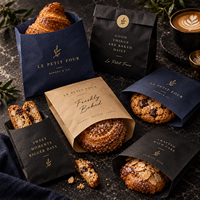 Sac en papier kraft à fond plat de qualité alimentaire avec logo personnalisé pour l'emballage de snacks et de noix, idéal pour la vente en gros - Fabricant ECO