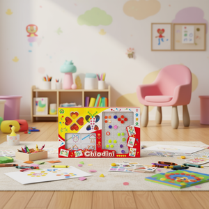 Juguete de dibujo con tablero perforado Chiodini de 44x27 cm con clavijas coloridas para juegos creativos infantiles - Product Image 2