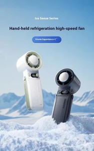 พัดลมพกพาคุณภาพสูงแบบชาร์จไฟได้ <span class=keywords><strong>5</strong></span> <span class=keywords><strong>ร</strong></span>ะดับความเร็ว 4000mAh พัดลมมือถือขนาดเล็ก จอแสดงผล LED ขนาดเล็ก พัดลมพับได้ - Product Image 6