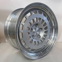 Nuevas Llantas Geruida Hyper Silver Gold Bolts de Diseño de Malla, Forjadas en Aleación de Aluminio 6061 T6, Modelo S4-00014, para Reequipamiento/Actualización, con 6 Años de Garantía