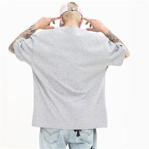 Fabricant OEM Vente de Gros Lourd de Haute Qualité Surdimensionné Logo Personnalisé Blanc 100% Coton Boxy T-shirt Uni pour Hommes - Product Image 2