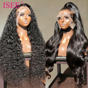 Perruque longue bouclée sans colle pour la vente en gros aux revendeurs, perruque économique en cheveux vierges suisses, perruque brésilienne en cheveux humains ondulés avec dentelle frontale complète - Product Image 1