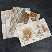 Prix bas 250*400mm Carrelage mural à fleurs décoratives pour salle de bain et mur de cuisine