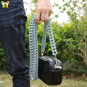 PU leather bag shoulder <b>strap</b> with pressure relief, universal chain with <b>adjustable</b> length, mobile phone lanyard chain, bag - Product Image 2