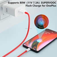Pour Oneplus 80W Supervooc Chargeur EU Charge rapide Warp Charge 80W Adaptateur secteur Type C Câble pour Oneplus 1+ 9 10 11 Pro ACE 2 Nord CE 2