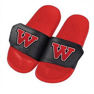 Sandalias Personalizables al por Mayor de Cuero PU con Tiras Ajustables, Chanclas Abiertas Antideslizantes para Hombre y Mujer, Pantuflas de Invierno - Product Image 2