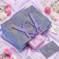 Sac cadeau élégant, réutilisable, écologique, biodégradable, recyclable, avec ruban, cartes de vœux, multi-usages, luxe