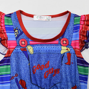 2024 filles jouer film personnage body <span class=keywords><strong>Chucky</strong></span> poupée Costume ensemble Halloween Costumes pour enfants effrayant cauchemar tueur poupée - Product Image 2