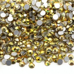Cristal <span class=keywords><strong>de</strong></span> haute qualité, petit <span class=keywords><strong>paquet</strong></span> <span class=keywords><strong>de</strong></span> 1440 pièces, perles demi-rondes en soie, strass léger, verre Non correctif, strass pour ongles - Product Image 6