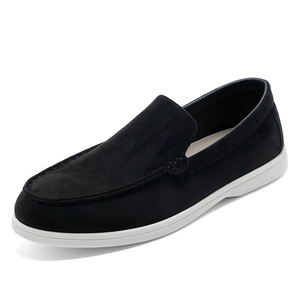 Zapatillas Casuales Sin Cordones para Hombre Essentials, Color Marrón Sólido, Gamuza Sintética, Talla Estadounidense 13 - Product Image 1