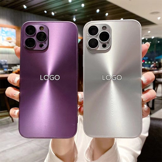 Luxury Plating Aurora CD Laser Mobile Hard Phone Case for IPhone 15 14 13 12 11 Pro Max Lens Protection Shockproof Soft Cover