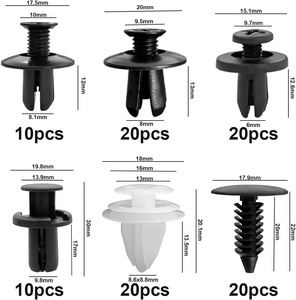 100개 자동차 고정 장치 모음 다양한 모델 핫 세일 혼합 포장 - Product Image 2