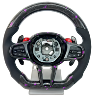 Volant sport en cuir et fibre de carbone avec fonction chauffante pour BMW Série 6, Série 2, M1, M2 – Remplacement des boutons – Vente en gros usine