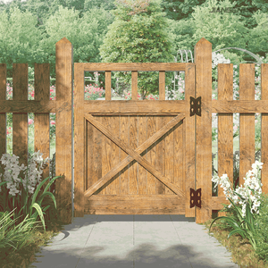 US Local Stock Une Paire Heavy Duty Fer Type <span class=keywords><strong>Papillon</strong></span> Charnière En Bois et Vinyle PVC Clôture Porte Charnière pour Porte Extérieure - Product Image 4