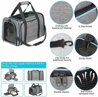 Offre Spéciale chat chien transporteur pour deux chats grand transporteur pour animaux de compagnie sac à dos grand chat organisateur sac fourre-tout pull transporteur pour animaux de compagnie