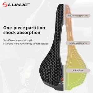 <span class=keywords><strong>Sella</strong></span> per <span class=keywords><strong>Bicicletta</strong></span> LUNJE Ultraleggera Cava Stampata in 3D Comoda e Traspirante con Cuscino a Nido d'Ape in Fibra di Carbonio - Product Image 5