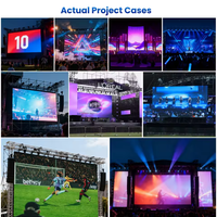 Açık Hava Sahne Etkinlikleri P3.91 P4.81 LED Ekran Paneli 500*1000mm Reklam Video Duvarı Kiralık Ekran Billboard