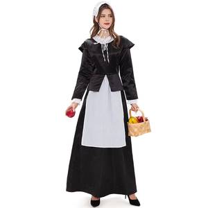 Disfraz Retro de Sirvienta de Castillo Campestre Francés en Blanco y Negro para Halloween, Carnaval, Fiesta, Cosplay, Vestido de Granja - Product Image 6