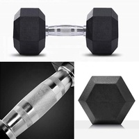 Ensemble d'haltères hexagonaux en caoutchouc Coosport Fitness, équipement de musculation, haltères en fonte, 5 kg, 20 kg, 30 kg