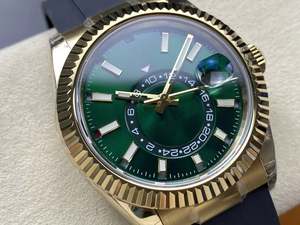 Nuevo Reloj Mecánico Automático de la Mejor Calidad, Esfera de 42 mm, Movimiento ETA 9001, Acero 904L, Dorado, Multifunción, Verde - Product Image 2