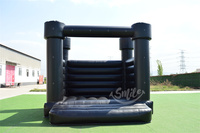 Smile Inflatables - Château gonflable commercial en PVC violet/blanc pastel Monki Jumper, certification CE, coutures quadruples pour