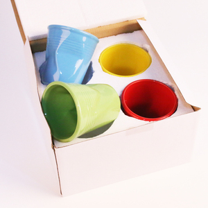 <span class=keywords><strong>Taza</strong></span> de Papel con Diseño Creativo sin Asa, <span class=keywords><strong>Taza</strong></span> de Cerámica Decorativa para Café y Té - Product Image 2