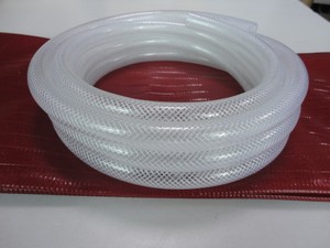 Tuyau d'eau flexible haute pression en <span class=keywords><strong>PVC</strong></span> souple non toxique tressé en fibre, léger, durable, certifié ISO, tubes en plastique transparent de 1/2 pouce - Product Image 2
